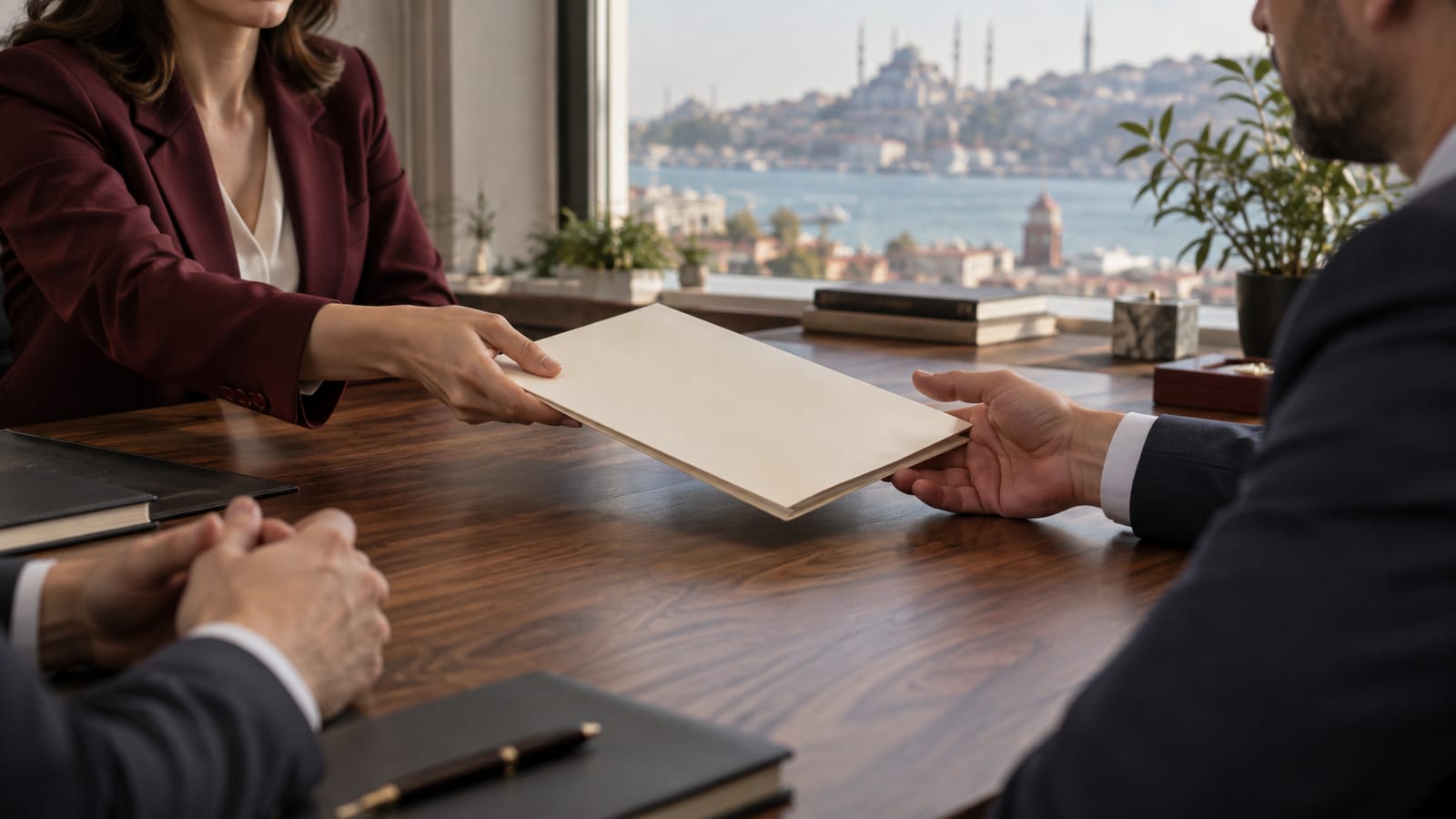 Belge dosyasını karşı tarafa devreden profesyoneller