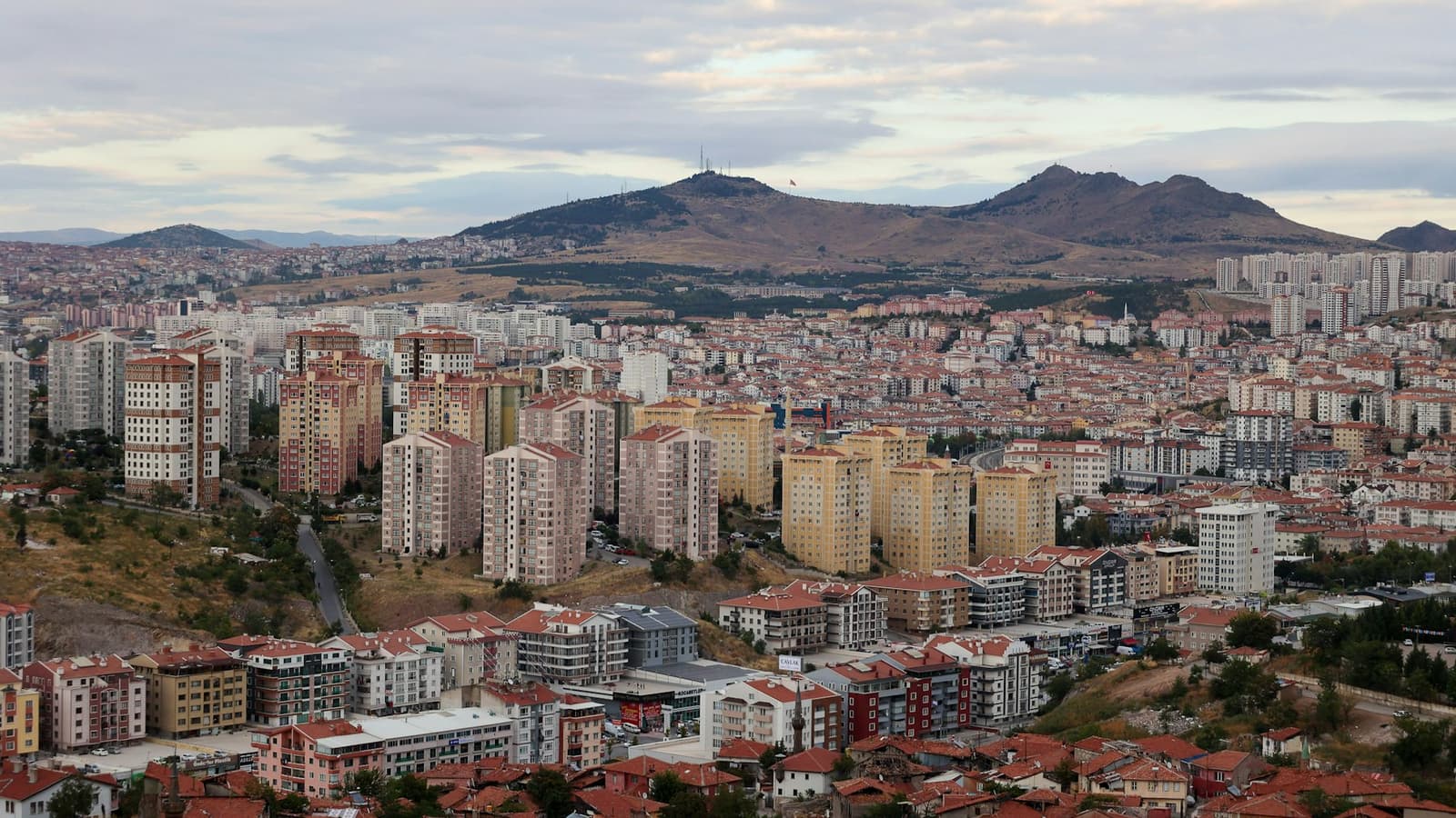 Ankara panoraması ve yerleşim dokusu