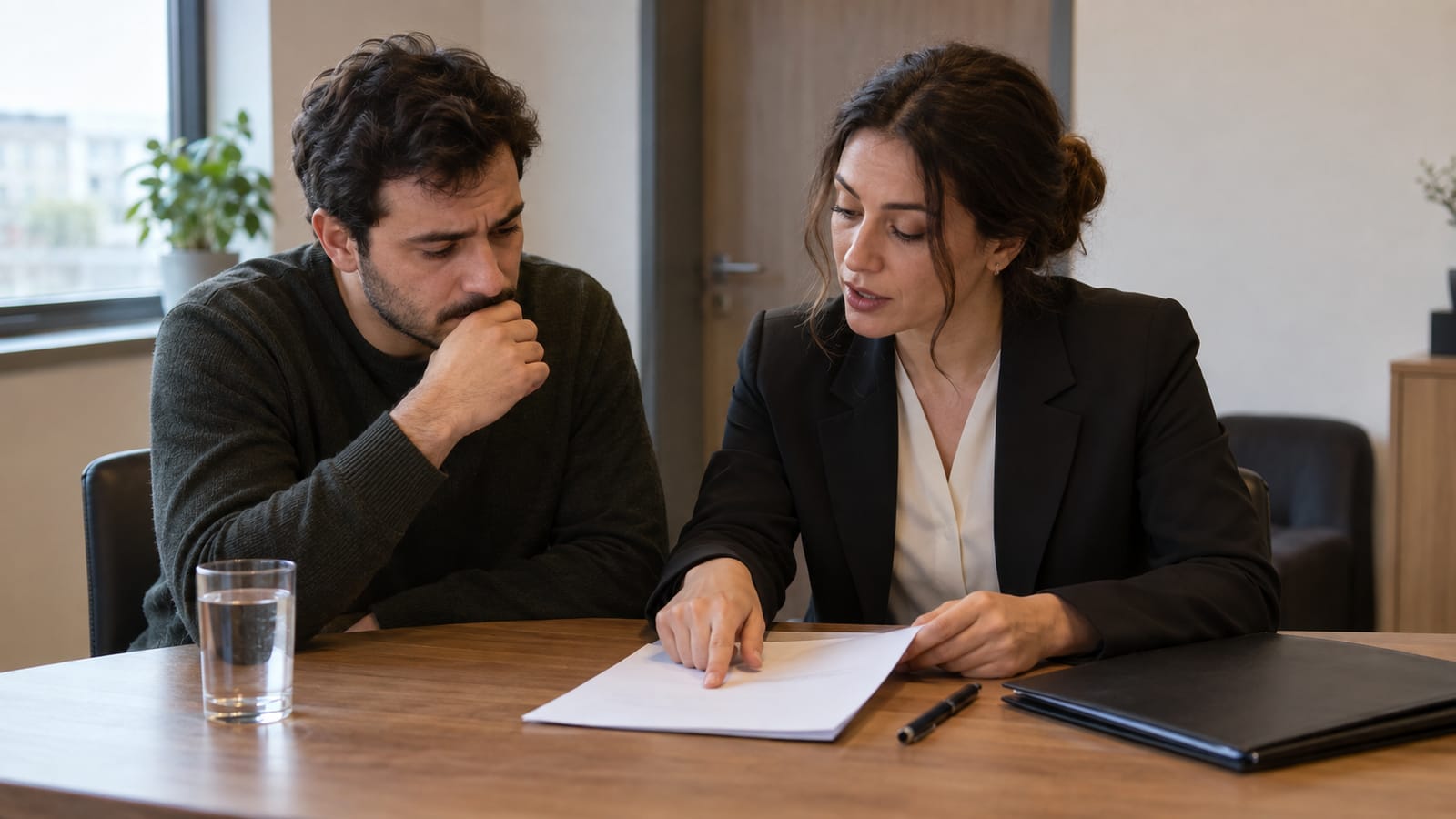 Karakolda ifade öncesinde haklarını avukatıyla değerlendiren kişi