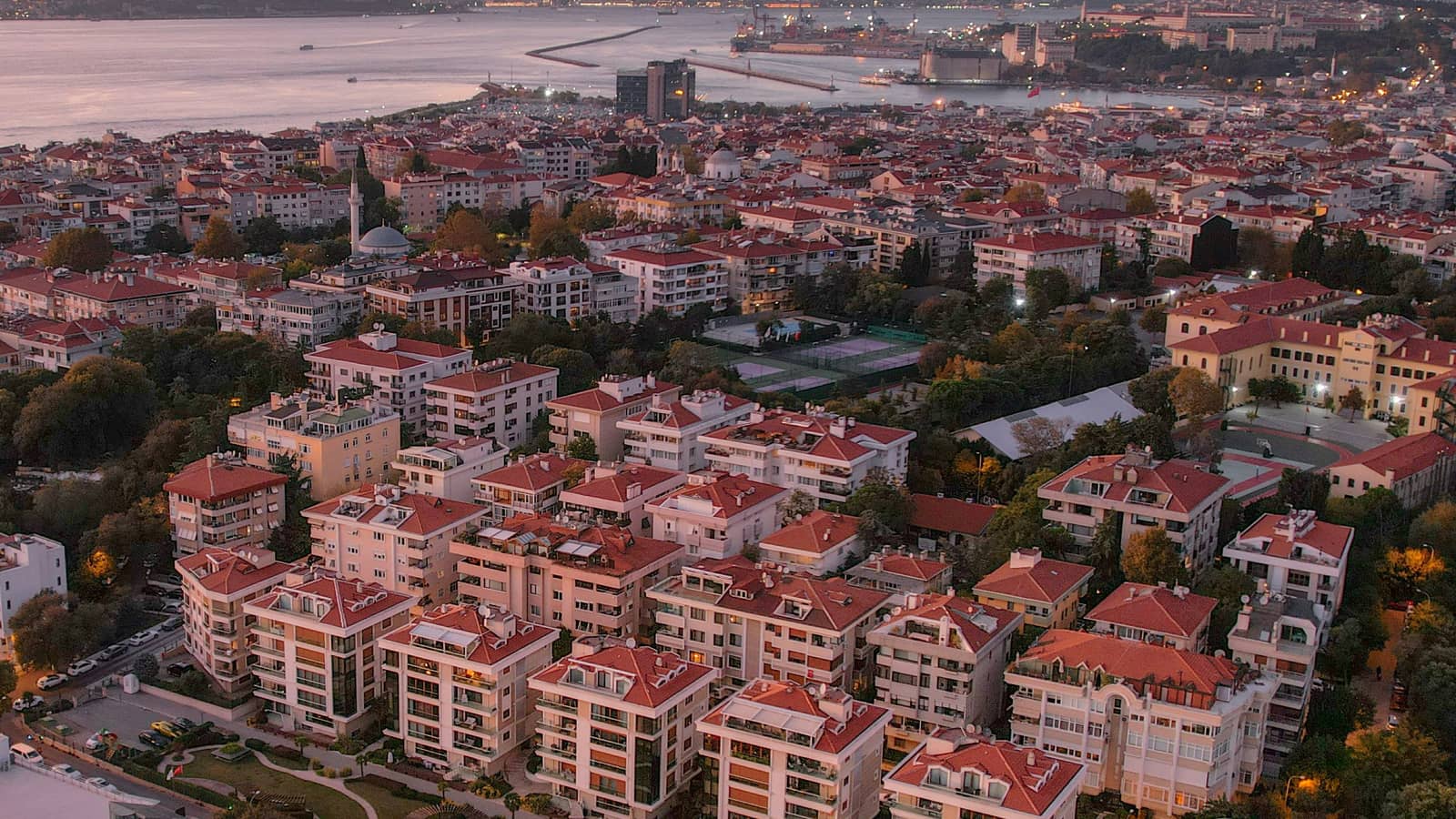 Havadan konut mahallesi görünümü